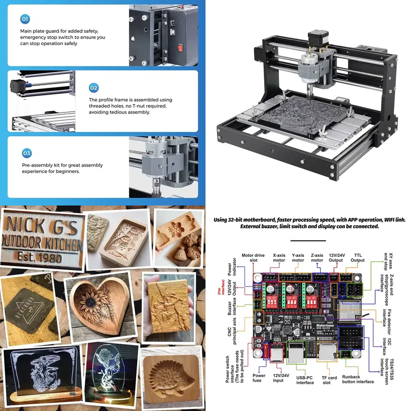 Mini Laser Engraver Cnc Router - Настольный мини-фрезерный станок с ЧПУ 3018