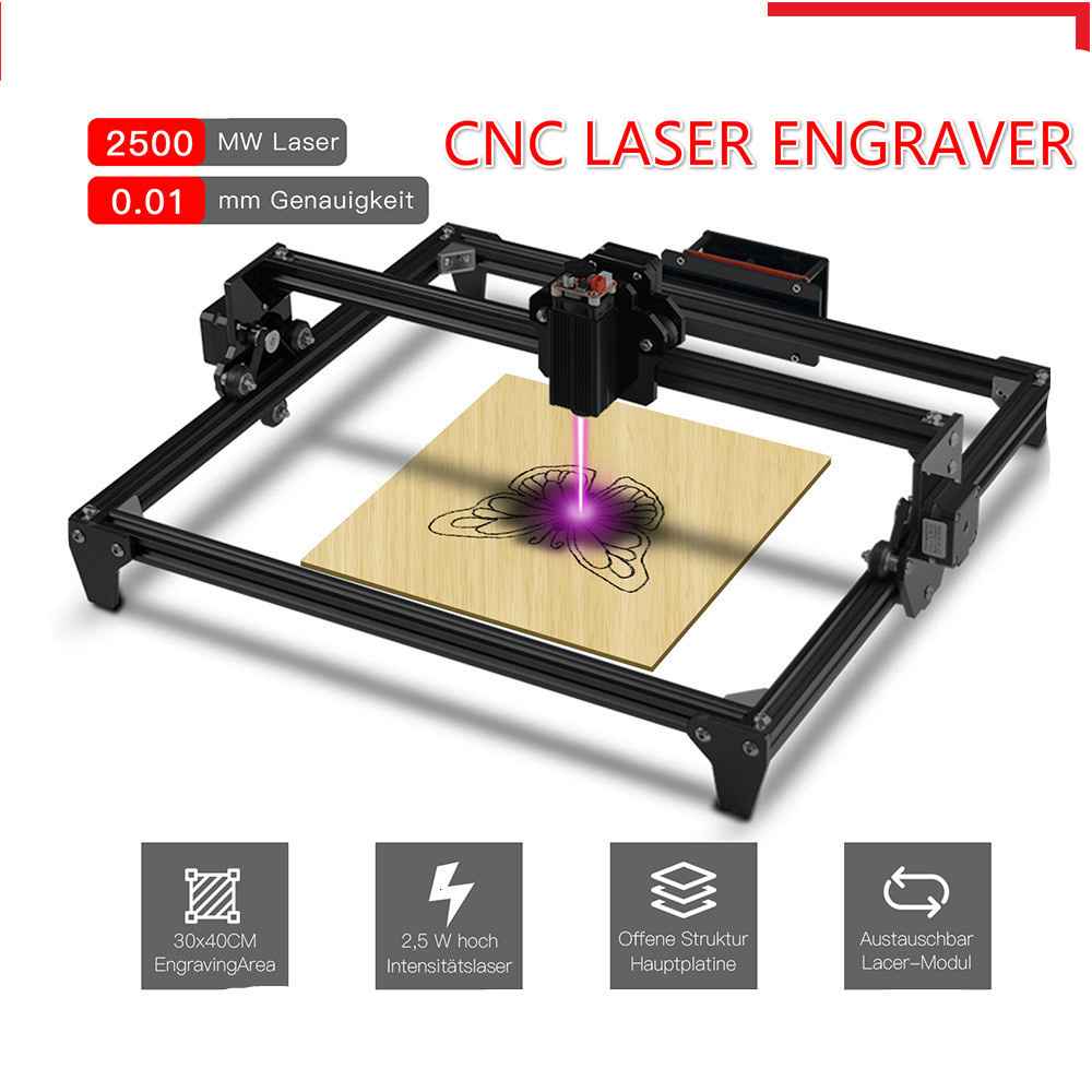 Mini Laser Engraver Cnc Router - 30*40 см мини 2500 МВт лазерный