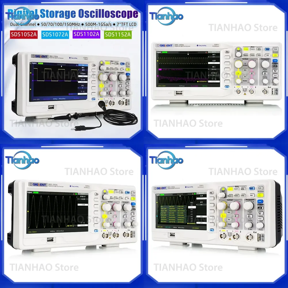 Digital Storage Oscilloscope 100Mhz - Цифровой осциллограф для SIGLENT SDS1052A SDS1072A