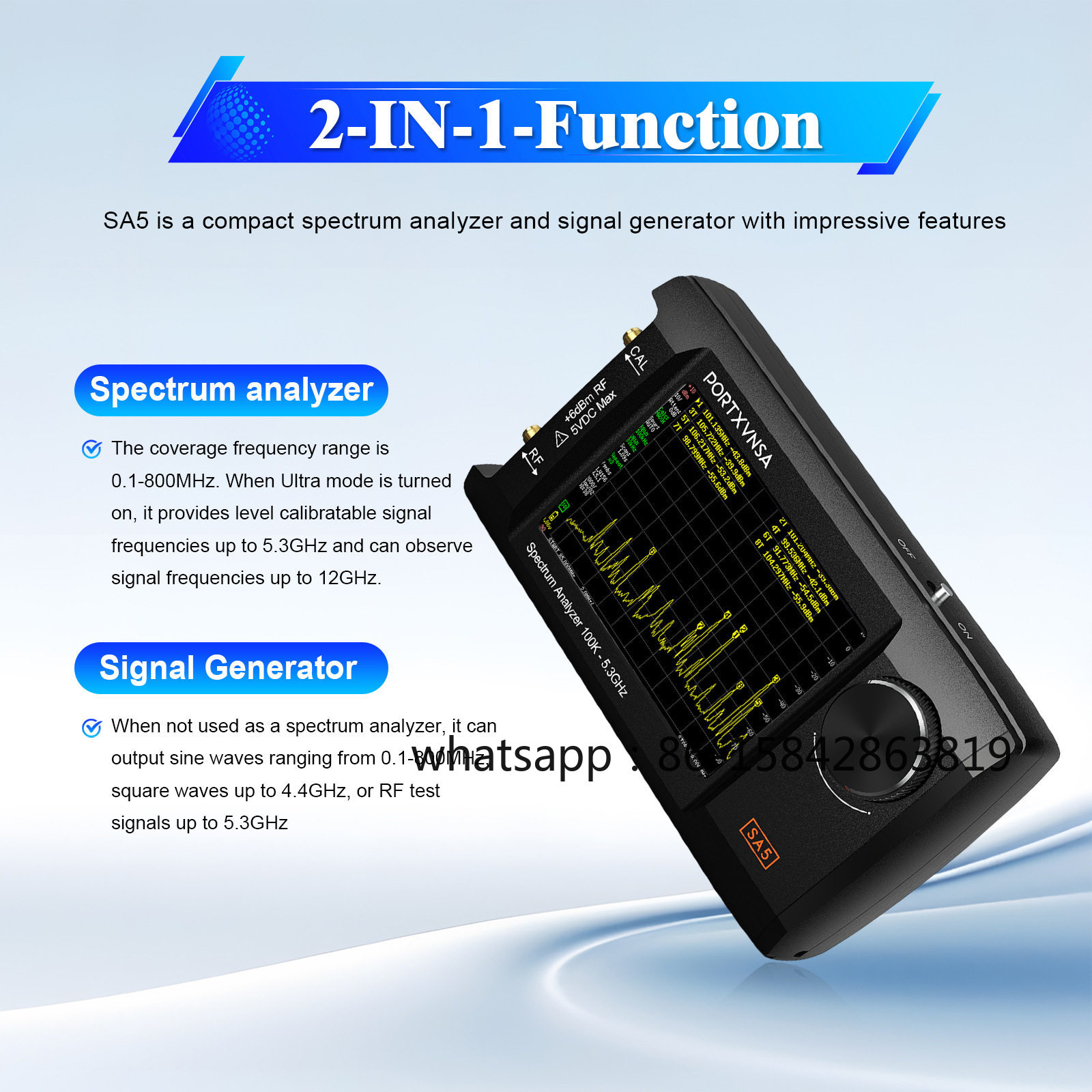 Портативный анализатор спектра – обзор и цена Signal Generator Spectrum Analyzer