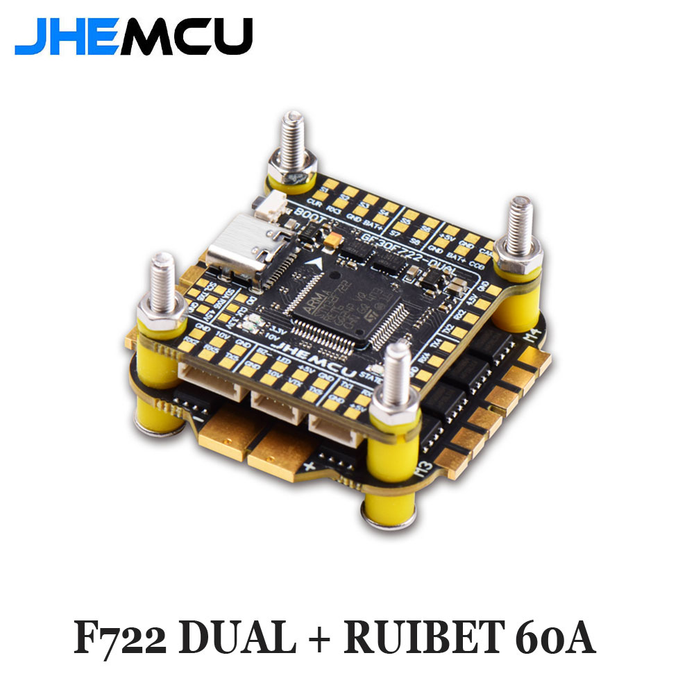 Jhemcu F7 Stack F722 двойной к – обзор и цена Fpv Flight Controller F7 Stack 60A