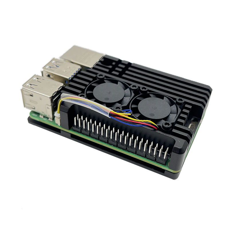 Корпус с двойным вентилятором  – обзор и цена Raspberry Pi 5 8Gb Kit