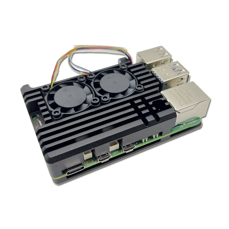 Корпус с двойным вентилятором  – обзор и цена Raspberry Pi 5 8Gb Kit