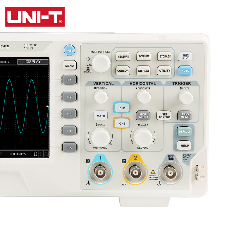 Цифровой осциллограф UNI-T UTD – обзор и цена Digital Storage Oscilloscope 100Mhz