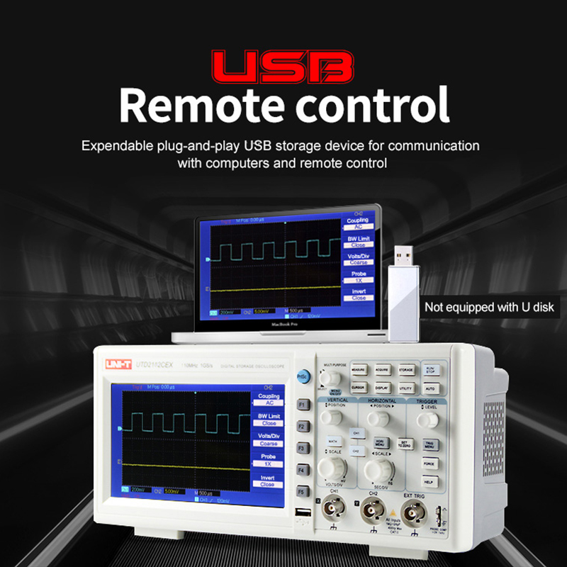 Цифровой осциллограф UNI-T UTD – обзор и цена Digital Storage Oscilloscope 100Mhz