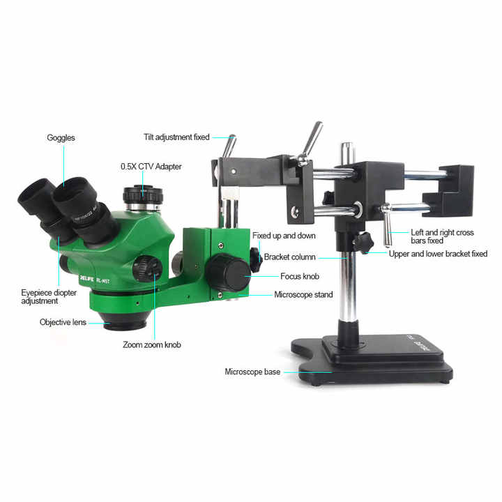 Тринокулярный стереомикроскоп  – обзор и цена Stereo Trinocular Microscope Pcb