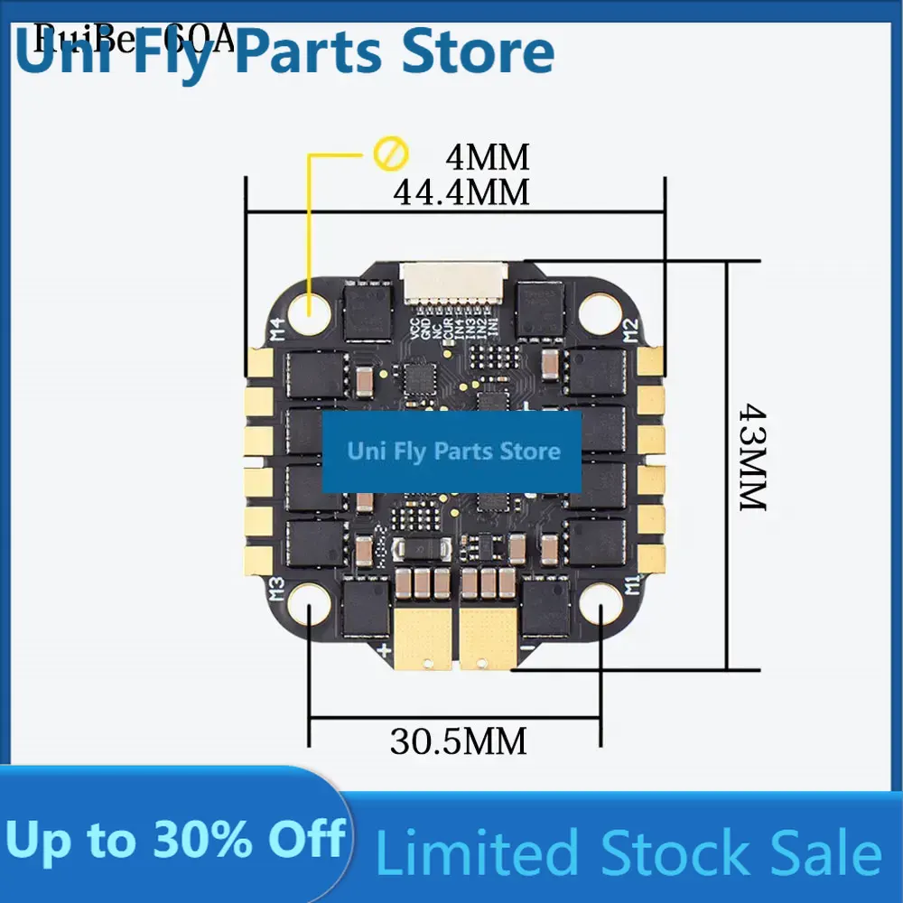 Полетный контроллер UniFlyJHEM – обзор и цена Fpv Flight Controller F7 Stack 60A