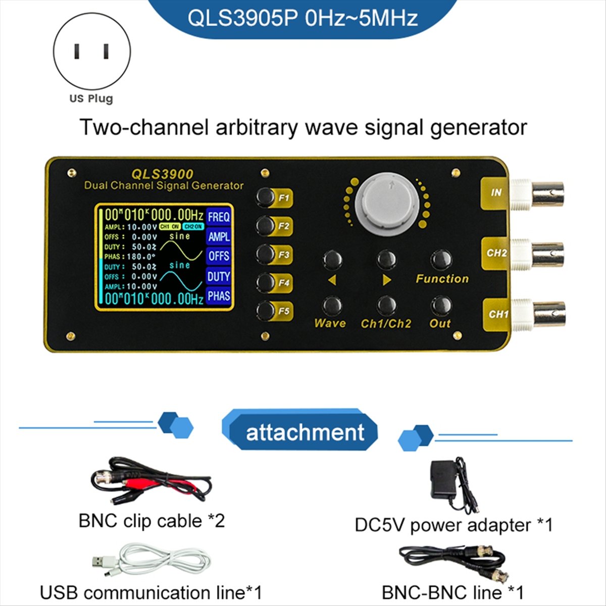 OKgood 2,4-дюймовый TFT-генера – обзор и цена Function Arbitrary Waveform Generator