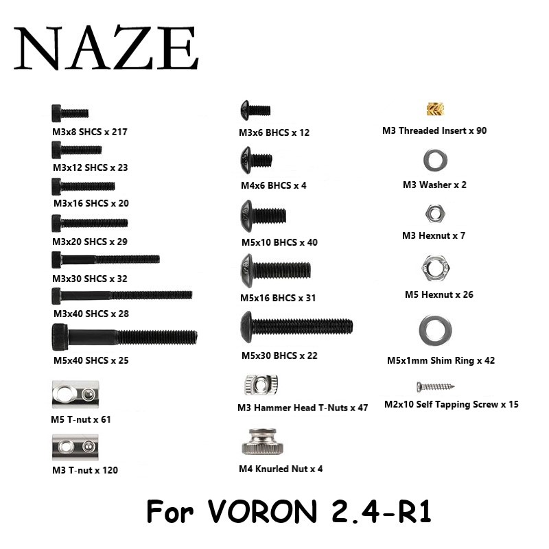 NAZE Voron2.4 3D-принтер R1/R2 – обзор и цена Voron 2.4 R2 Kit